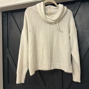 Cream cowl neck sweater